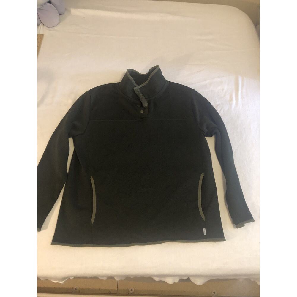 Eddie Bauer Mens T-‎ Snap-front Fleece Pullover- Size Medium